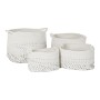 Juego de Cestas DKD Home Decor Blanco Negro Boho 36 x 36 x 33 cm (4 Piezas) de DKD Home Decor, Cajas - Ref: S3028928, Precio:...