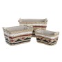 Basket set DKD Home Decor Polyester Colonial Fibre (39 x 27 x 24 cm) by DKD Home Decor, Boxes - Ref: S3028973, Price: 47,72 €...