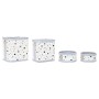 Juego de Cestos DKD Home Decor Blanco Negro Gris Dorado Bambú Estrellas 41 x 31 x 42 cm (4 Piezas) (2 Unidades) de DKD Home D...