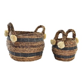 Basket set DKD Home Decor Colonial Fibre (31 x 31 x 33 cm) by DKD Home Decor, Boxes - Ref: S3028983, Price: 48,73 €, Discount: %