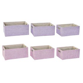 Korb-Set DKD Home Decor 40,5 x 27,5 x 18 cm Polyester (2 Stück) von DKD Home Decor, Boxen & Kästen - Ref: S3028996, Preis: 45...