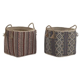 Basket DKD Home Decor 40 x 40 x 48 cm Jute Seagrass Boho (2 Units) by DKD Home Decor, Boxes - Ref: S3029007, Price: 68,00 €, ...