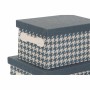 Set de Cajas Organizadoras Apilables DKD Home Decor Gris Azul Amarillo 40 x 30 x 20 cm de DKD Home Decor, Cajas y arcones de ...