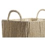 Set de basket DKD Home Decor Métal Fibre naturelle (40 x 30 x 25 cm) de DKD Home Decor, Boîtes - Réf : S3029035, Prix : 38,77...