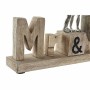 Figura Decorativa DKD Home Decor Mr & Mrs Plateado Aluminio (51 x 7,5 x 28 cm) de DKD Home Decor, Adornos - Ref: S3029109, Pr...