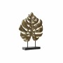 Figura Decorativa DKD Home Decor 25,5 x 6 x 34 cm Negro Dorado Tropical Hoja de planta de DKD Home Decor, Adornos - Ref: S302...