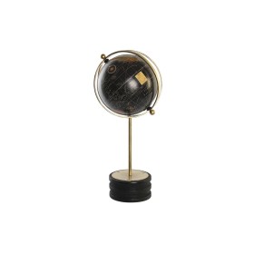 Globo Terrestre DKD Home Decor Preto Dourado Metal Madeira de mangueira 24 x 20 x 52 cm de DKD Home Decor, Geografia - Ref: S...