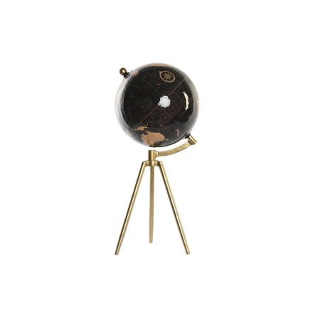 Globo Terrestre DKD Home Decor Preto Dourado Metal 20 x 20 x 47 cm | Tienda24 - Global Online Shop Tienda24.eu