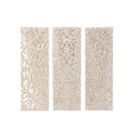 Décoration murale DKD Home Decor Blanc Bois MDF (30 x 2 x 89 cm) de DKD Home Decor, Objets de décoration - Réf : S3029331, Pr...