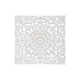 Decorazione da Parete DKD Home Decor Bianco Mandala Indiano Finitura invecchiata Decapaggio 90 x 4 x 90 cm di DKD Home Decor,...