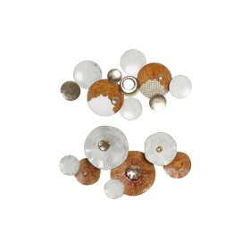 Wall Decoration DKD Home Decor 91 x 5 x 50 cm Terracotta White Circles (2 Units) by DKD Home Decor, Ornaments - Ref: S3029398...