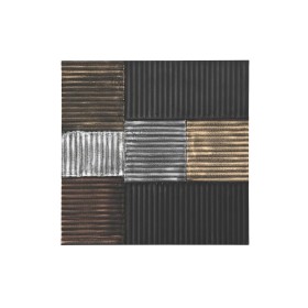 Decoración de Pared DKD Home Decor Negro Dorado Glamour Moderno Madera MDF (91 x 3 x 91 cm) de DKD Home Decor, Adornos - Ref:...