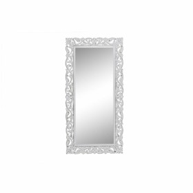 Wall mirror DKD Home Decor Crystal MDF White Mango wood (61 x 122 x 2,5 cm) by DKD Home Decor, Wall-Mounted Mirrors - Ref: S3...