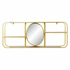 Wall mirror DKD Home Decor Mirror Golden Metal Wood Brown (100 x 18 x 40 cm) by DKD Home Decor, Wall-Mounted Mirrors - Ref: S...