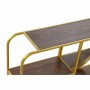 Espelho de parede DKD Home Decor Espelho Dourado Metal Madeira Castanho (100 x 18 x 40 cm) de DKD Home Decor, Espelhos de par...