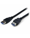 USB Cable Startech USB3SEXT2MBK Black | Tienda24 Tienda24.eu