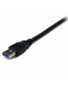 USB Cable Startech USB3SEXT2MBK Black | Tienda24 Tienda24.eu