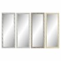 Espelho de parede DKD Home Decor 36 x 2 x 95,5 cm Cristal Natural Cinzento Castanho Branco poliestireno Tropical Folha de pla...