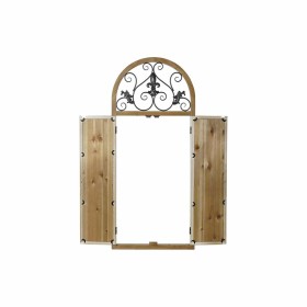 Wandspiegel DKD Home Decor natürlich Metall MDF Fenster Weiß Dunkelgrau (60 x 5 x 138 cm) von DKD Home Decor, Wandspiegel - R...