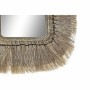 Wall mirror DKD Home Decor Crystal Natural Jute (50 x 2 x 60 cm) | Tienda24 - Global Online Shop Tienda24.eu