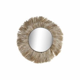 Wall mirror DKD Home Decor Crystal Natural Jute (64 x 3 x 64 cm) by DKD Home Decor, Wall-Mounted Mirrors - Ref: S3029634, Pri...