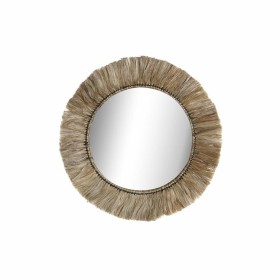 Miroir mural DKD Home Decor Verre Naturel Jute (52 x 3 x 52 cm) de DKD Home Decor, Miroirs muraux - Réf : S3029635, Prix : 46...