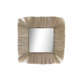 Espejo de pared DKD Home Decor Cristal Natural Jute (55 x 3 x 55 cm) de DKD Home Decor, Espejos de pared - Ref: S3029637, Pre...