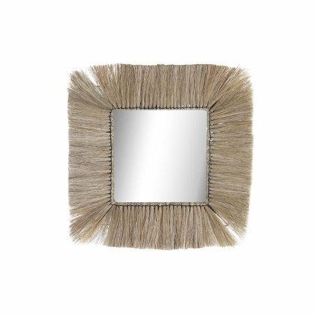 Miroir mural DKD Home Decor Verre Naturel Jute (55 x 3 x 55 cm) de DKD Home Decor, Miroirs muraux - Réf : S3029637, Prix : 65...