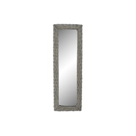 Espejo de pared DKD Home Decor Espejo Gris Mimbre Cottage (43 x 4 x 133 cm) (43 x 4 x 132 cm) de DKD Home Decor, Espejos de p...