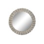 Wall mirror DKD Home Decor Crystal Grey wicker Cottage (63 x 5 x 63 cm) by DKD Home Decor, Wall-Mounted Mirrors - Ref: S30297...