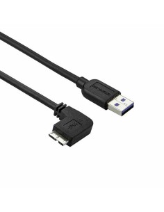 Cable Micro USB LINDY 36643 3 m Negro Gris (1 unidad) | Tienda24 Tienda24.eu