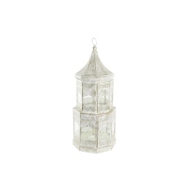 Lantern DKD Home Decor 2 Units White Golden Metal Crystal Arab Aged finish 30 x 30 x 71 cm (2 Units) by DKD Home Decor, Cande...