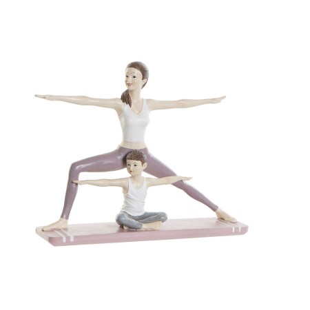 Figurine Décorative DKD Home Decor 24 x 6,5 x 19,5 cm Scandi Rose Yoga de DKD Home Decor, Objets de décoration - Réf : S30298...