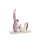 Figura Decorativa DKD Home Decor Cor de Rosa Yoga Scandi 15,5 x 6,5 x 17 cm | Tienda24 - Global Online Shop Tienda24.eu