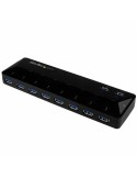 USB Hub Startech ST103008U2C USB 3.0 x 10 Black | Tienda24 Tienda24.eu