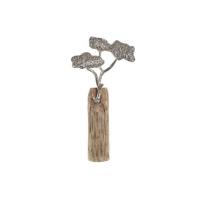 Figura Decorativa DKD Home Decor Tronco Prateado Árvore Castanho Alumínio Colonial Madeira de mangueira (26 x 11 x 51 cm) de ...