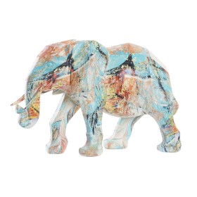 Deko-Figur DKD Home Decor Elefant Harz Bunt (37,5 x 17,5 x 26 cm) von DKD Home Decor, Ornamente - Ref: S3029910, Preis: 52,79...