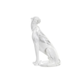 Figura Decorativa DKD Home Decor Gris Blanco Leopardo Resina Mármol (25 x 18 x 41 cm) de DKD Home Decor, Adornos - Ref: S3029...