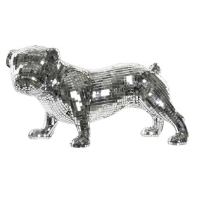 Figura Decorativa DKD Home Decor Inglês Prateado Bulldog Resina Moderno (45,5 x 21,5 x 25 cm) de DKD Home Decor, Adornos - Re...