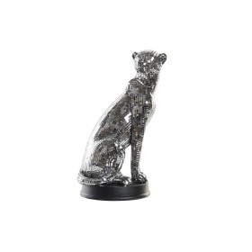 Decorative Figure DKD Home Decor Silver Leopard Resin (19,5 x 16 x 31,5 cm) by DKD Home Decor, Ornaments - Ref: S3029924, Pri...