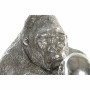 Deko-Figur DKD Home Decor Silberfarben Harz Gorilla (38,5 x 33 x 43,5 cm) von DKD Home Decor, Ornamente - Ref: S3029927, Prei...