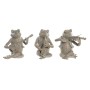 Figura Decorativa DKD Home Decor Músico 23 x 19,5 x 22,5 cm Marrón Rana (3 Unidades) de DKD Home Decor, Adornos - Ref: S30299...