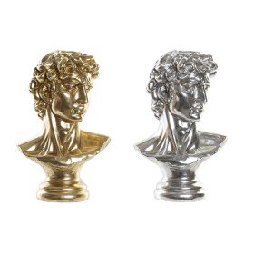 Deko-Figur DKD Home Decor 24,5 x 17,5 x 36 cm Silberfarben Gold Büste Neoklassisch (2 Stück) von DKD Home Decor, Ornamente - ...