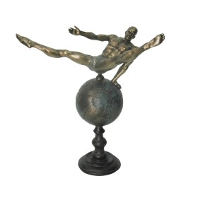 Deko-Figur DKD Home Decor Welt Gold Harz Turner Moderne (29 x 16 x 33 cm) von DKD Home Decor, Ornamente - Ref: S3029954, Prei...