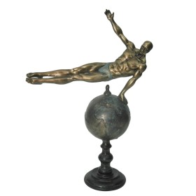 Figura Decorativa DKD Home Decor Dourado Resina Ginasta Moderno (27 x 11 x 39 cm) de DKD Home Decor, Adornos - Ref: S3029955,...