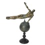 Figura Decorativa DKD Home Decor Dorado Resina Gimnasta Moderno (27 x 11 x 39 cm) de DKD Home Decor, Adornos - Ref: S3029955,...