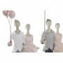 Figura Decorativa DKD Home Decor Cinzento Cor de Rosa 18 x 10 x 37 cm Parceiro (2 Unidades) de DKD Home Decor, Adornos - Ref:...