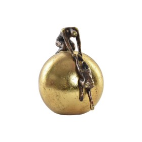 Figura Decorativa DKD Home Decor Bola Dorado Cobre Resina Personas Moderno (25 x 19 x 26 cm) de DKD Home Decor, Adornos - Ref...