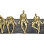 Figurine Décorative DKD Home Decor Doré Résine Gris foncé Personnes Moderne (45,3 x 6,8 x 13,7 cm) de DKD Home Decor, Objets ...