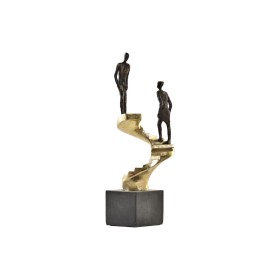 Figurine Décorative DKD Home Decor Doré Résine Gris foncé Escalier Moderne (14 x 14 x 41,5 cm) de DKD Home Decor, Objets de d...